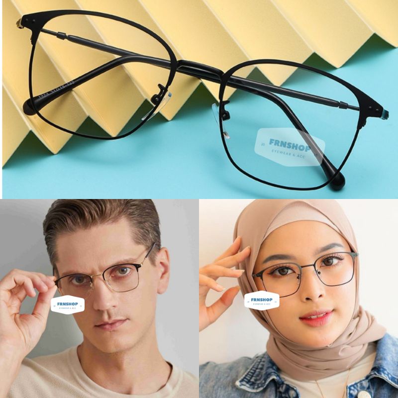 Aldo กรอบป้องกันรังสี Blueray ป้องกันรังสีแว่นตา Photochromic ลบโลหะ + PC ทรงสี่เหลี่ยมสําหรับผู้ชาย