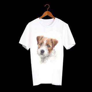 เสื้อลายหมา DJR003 jack russell เสื้อยืด เสื้อยืดลายหมา เสื้อยืดสกรีนลายหมา