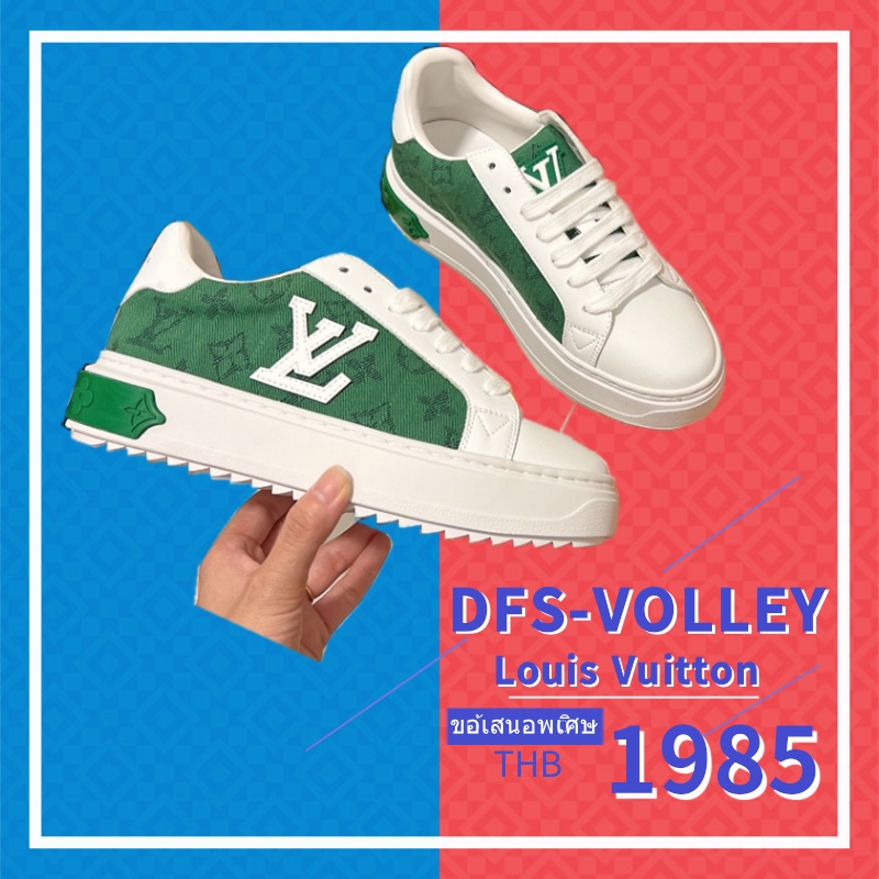 Louis Vuitton LV 2022 Presbyopia Platform รองเท้าสีขาวสุภาพสตรีรองเท้าลำลอง