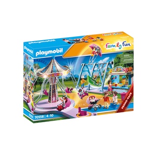 Playmobil 70558 Large County Fair แอ็คชั่นฟิกเกอร์ เซ็ตโปรโมชั่น สวนสนุกใหญ่