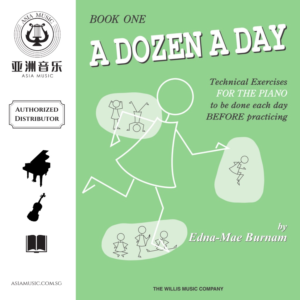 AUTHORZED DISTRIBUTOR - A DOZEN A DAY - หนังสือ 1 - EDNA-MAE เบิร์นนัม