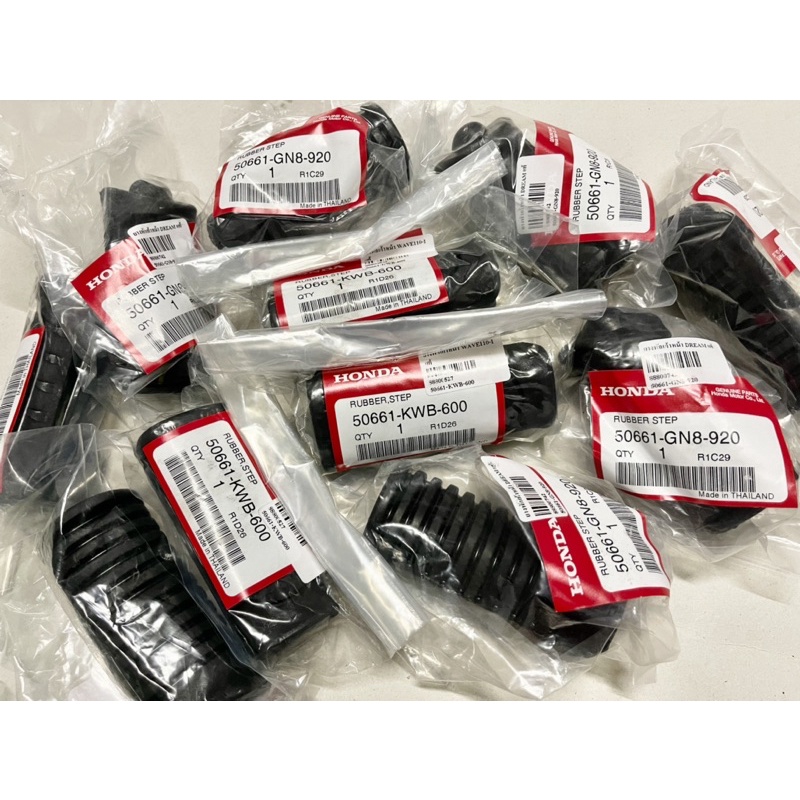 แท้ศูนย์ ยางพักเท้าหน้า Wave125​ I/R/S​ WAVE125​ Wave100​ Dreem​125 50661-GN8-920
