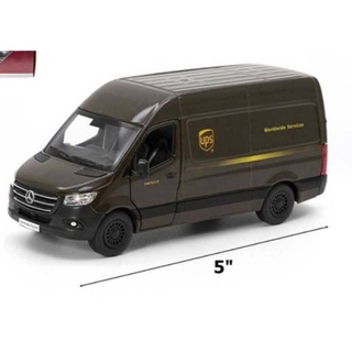 โมเดลรถตู้เหล็ก Kinsmart -  Benz UPS  ขนาดยาวประมาณ 12cm