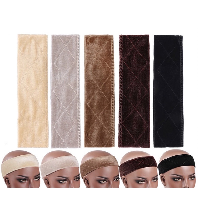 พร้อมส่ง!! 5สี ที่รัดหัวกันวิกลื่นแบบผ้า