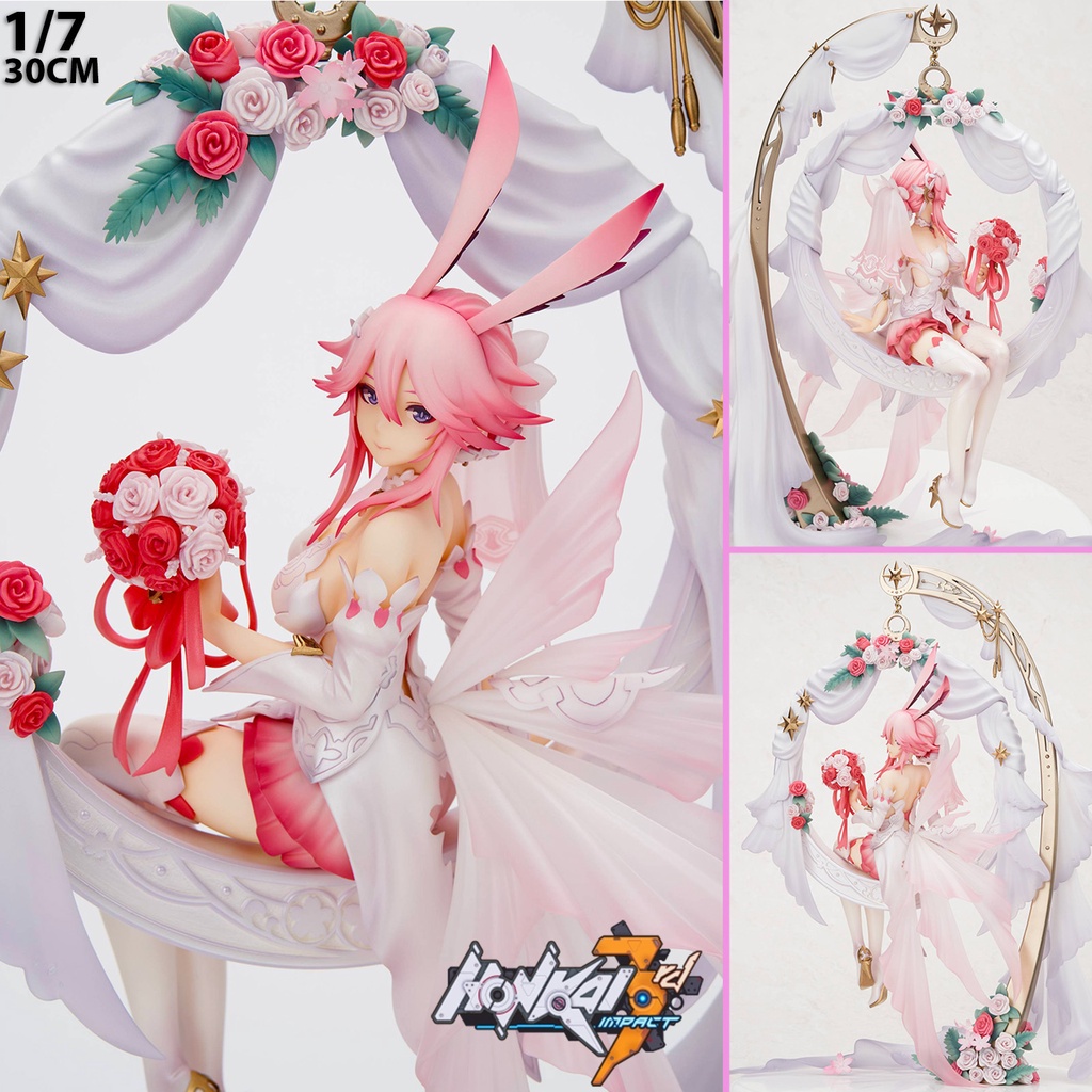 Figure ฟิกเกอร์ Honkai Impact 3rd Genshin Gakuen ฮอนไก เก็นชินอิมแพกต์ Sakura Yae ยาเอะ ซากุระ 1/7 K