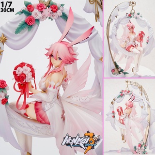 Figure ฟิกเกอร์ Honkai Impact 3rd Genshin Gakuen ฮอนไก เก็นชินอิมแพกต์ Sakura Yae ยาเอะ ซากุระ 1/7 Kira no Gensou โมเดล