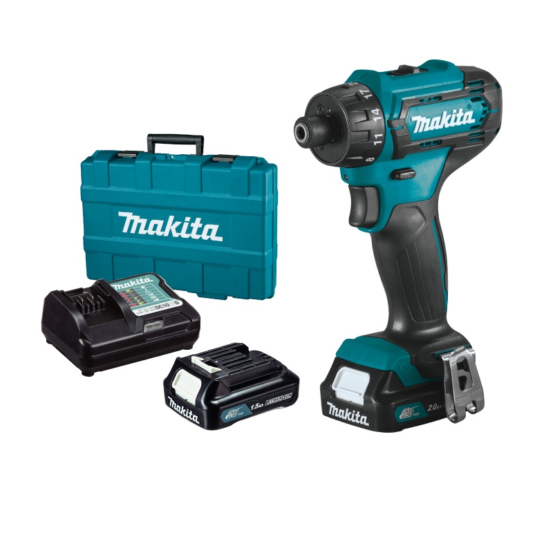 [คอมโบเซ็ต] MAKITA DF033DWYE : สว่านเจาะไร้สาย 12 Vmax Hex 1/4”
