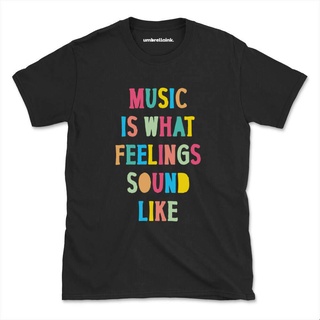 เสื้อยืดโอเวอร์ไซส์เสื้อยืด พิมพ์ลายนักดนตรี How Feelings Music สําหรับผู้ชายS-3XL