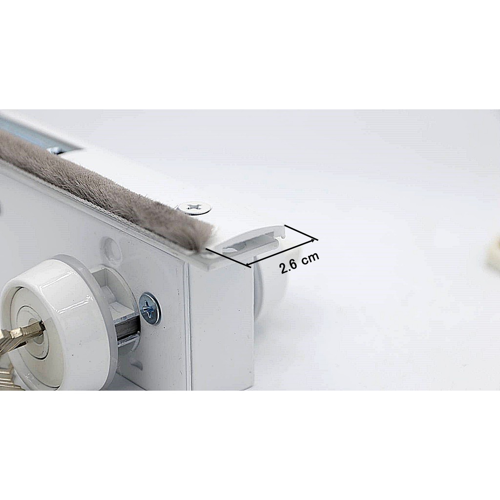 กุญแจประตูบานเลื่อนแขวน HERO กุญแจเลื่อนบิด สินค้าของแท้ตรงปก 100% - รูปที่ 2