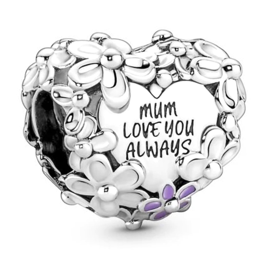 Dinglly ลูกปัดคริสตัล รูปผีเสื้อ ดอกไม้ สีชมพู สีเงิน สําหรับทําเครื่องประดับ DIY - รูปที่ 2