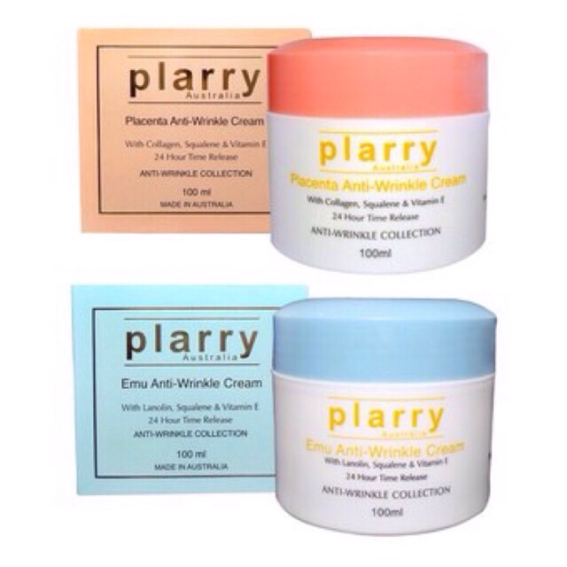 ครีมรกแกะพลารี่ ชุดคู่ Plarry Placenta Cream 100 ml. คู่ Plarry Emu Cream 100 ml. ของแท้ 100%