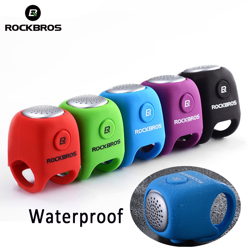 【TH Delivery】ROCKBROS กระดิ่งแบตเตอรี่ 90 dB กระดิ่งกันฝนสำหรับจักรยาน MTB หลายเสียง