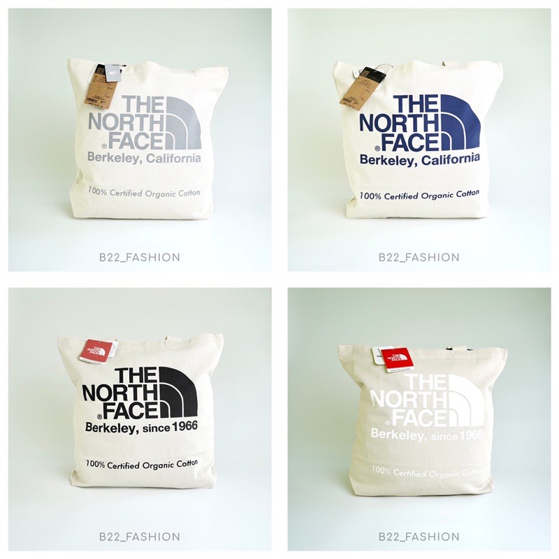 *พร้อมส่ง* กระเป๋าผ้า แบรนด์ The North Face Japan - Tote Bag TNF Organic Cotton - นำเข้าจากญี่ปุ่นแท้ 100%