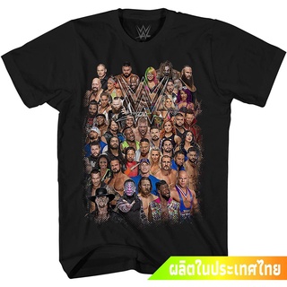 มวยปล้ำอาชีพ มวย มวยปล้ำลีก อเมริกา WWE Boys Superstars Group Shirt Superstar Tee - World Wrestling Champion T-Shirt คอก