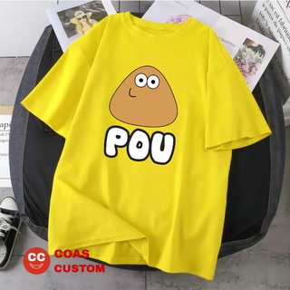 เสื้อยืด พิมพ์ลายเกม Pou สําหรับเด็ก