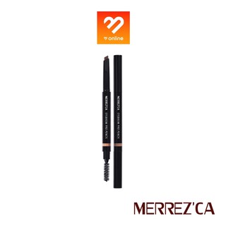 #หัวตัด Merrezca Eyebrow Pro Pencil เมอร์เรซก้า อายโบรว์ โปร เพ็นซิล ดินสอเขียนคิ้ว หัวตัด พร้อมแปรงปัดขนคิ้ว