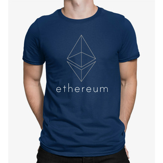 เสื้อยืดโอเวอร์ไซส์เสื้อยืด Ethereum ETH Crypto Coin Blockchain Network Technology Short sleeve t shirt 2021 new mens to