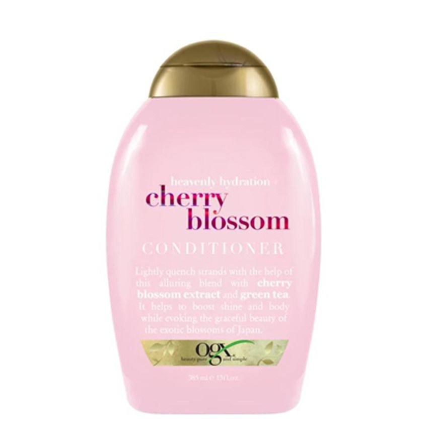 🔥ดีกว่านี้ไม่มีอีกแล้ว!! OGX Cherry Blossoms Conditioner โอจีเอ็กซ์ ครีมนวดผม เฮฟเวนลี่ ไฮเดรชั่น เช