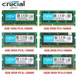Crucial 2GB 4GB 8GB PC3/PC3L-10600S 12800S  DDR3/DDR3L-1333MHz 1600Mhz 16GB PC4-2666V DDR4-2666MHz SODIMM Laptop Memory RAM