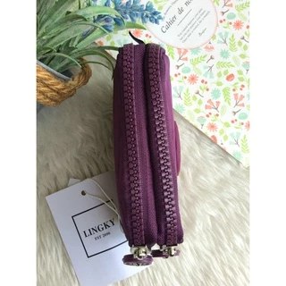 กระเป๋าเหรียญผ้า 2 ซิบ ขนาด 12 cm. มีสายคล้องมือถอดออกได้ ขนาดกระทัดรัด #เหรียญผ้า 2 ซิบ