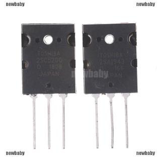 ทรานซิสเตอร์พาวเวอร์ nby 2sa 1943 &amp; 2sc 5200 pnp 1 คู่