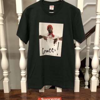 Supreme x Gucci Mane Print Tshirt เสื้อยืดคอกลมผ้าฝ้าย