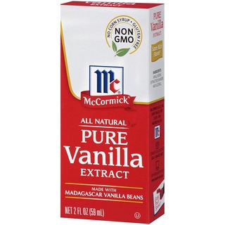 McCormick Pure Vanilla Extract แม็คคอร์มิค กลิ่นวานิลลาธรรมชาติ ขนาด 59 ml.