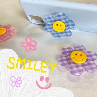 [พร้อมส่ง] 🙂🌸 Griptok กริปต๊อก ดอกไม้ smiley ที่ติดโทรศัพท์ สายเกาหลี