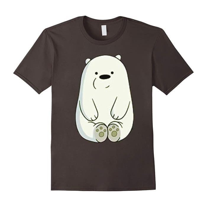 เสื้อยืด COMBED 30S DISTRO ICE BEAR นั่งธรรมดา CUSTOM WE BARE BEARS!!