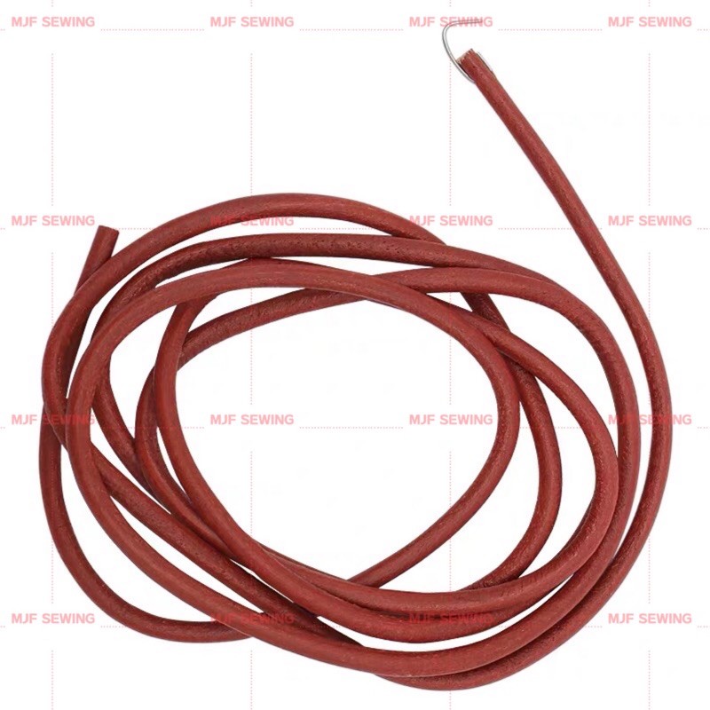 สายพานจักรเล็กหัวดำ (สายพานหนังพร้อมตะขอ1อัน) SINGER สายพานจักรเล็ก /บ้าน/หัวดำ/จักรแซก