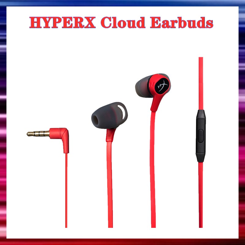 Hyperx Cloud Earbuds 2 II หูฟังเกมมิ่ง 3.5 มม. ใส่สบาย สีแดง