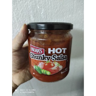 Herrs Hot Chunky Salsa ซอสเผ็ด พริก 16oz