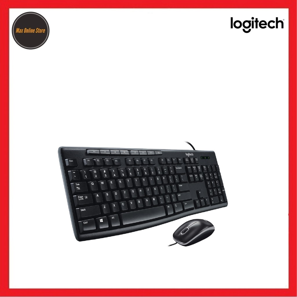 LOGITECH MK200 Combo คีย์บอร์ดตั้งโต๊ะพร้อมเมาส์