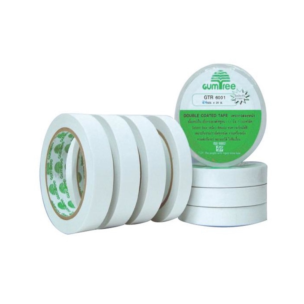 เทปเยื่อกาวสองหน้าบาง GUMTREE ขนาด 12 mm. ยาว 20 หลา