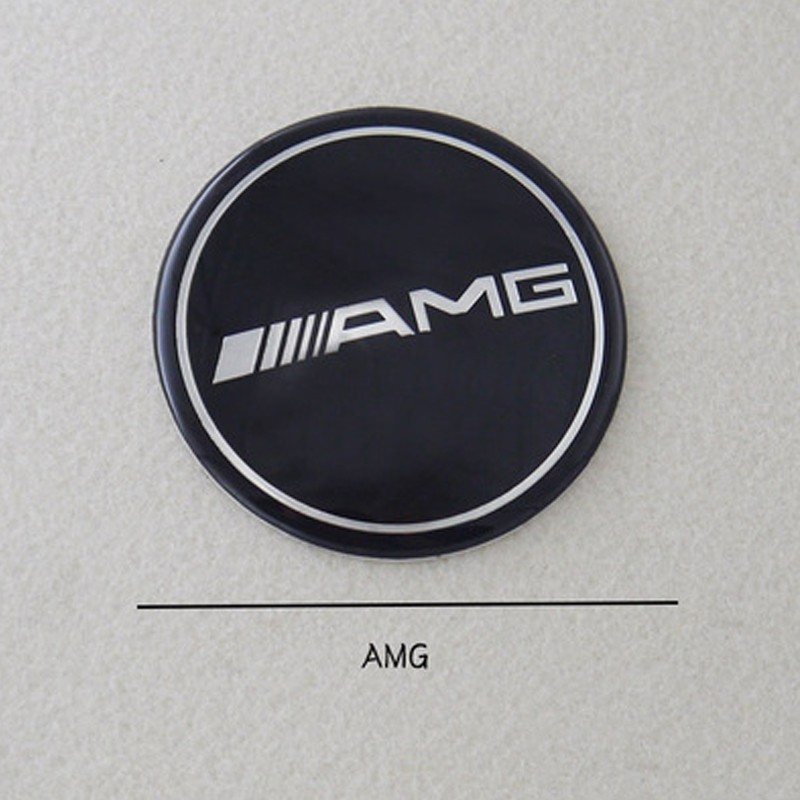 1X 75 มม.AMG ล้อ Hub Caps ฝาครอบสติกเกอร์สัญลักษณ์สําหรับ Mercedes ราคา ถูกที่สุด ดีลบีเคเค แกลเลอรีภาพที่ 5