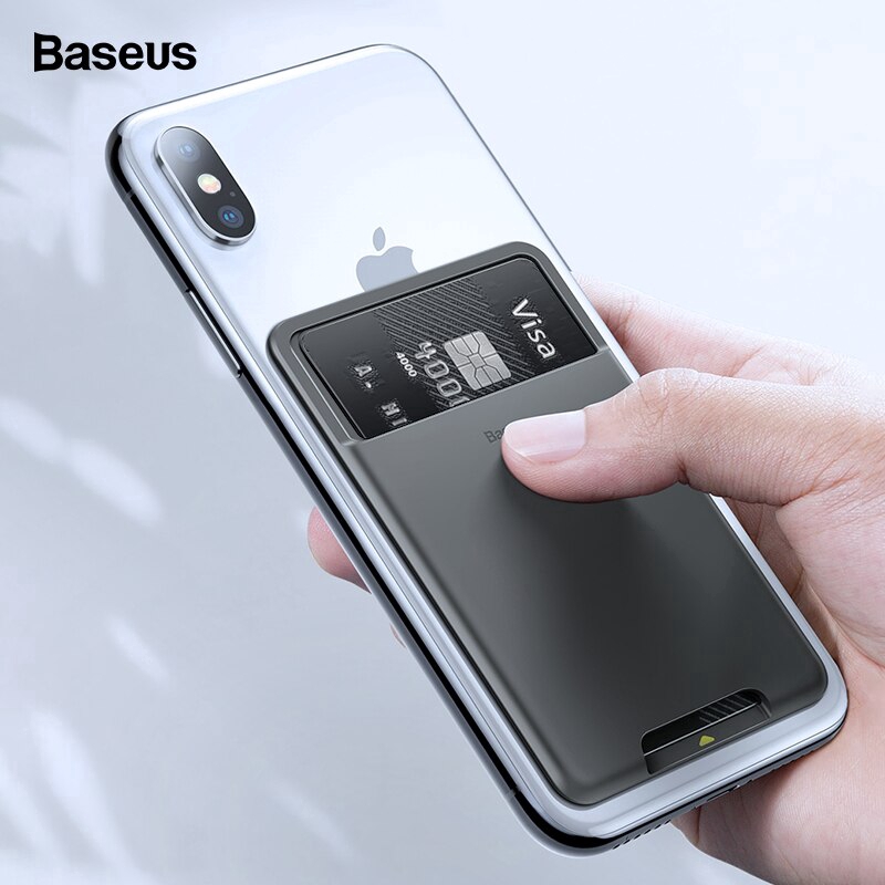 Baseus กระเป๋าสตางค์แบบซิลิโคนสำหรับเคสกระเป๋าสตางค์สําหรับ Iphone Samsung Xiaomi Android Mobile Phone