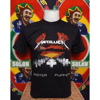 เสื้อวง METALLICA วงร็อค ไม่มีตะเข็บข้าง คอฟิต ป้ายUSA เสื้อทัวร์ วงดนตรีร็อคต่างประเทศ