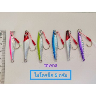 ไมโครจิ๊ก 5 กรัม พร้อมเบ็ด (Micro jig) เหยื่อปลอม เหยื่อตกปลา #งานul,อาจิ #งานชายฝั่ง #เหยื่อขนาดเล็ก #ตกปลา