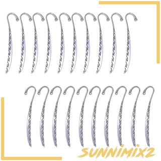 ( Sunnimix2 ) ที่คั่นหนังสือสีเงิน 20 ชิ้น