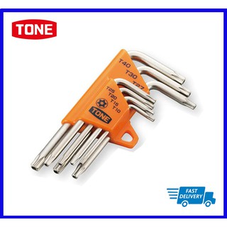 Tone Torx Key Wrench Set TXL700H ชุดประแจแอลหกเหลี่ยมหัวท๊อกซ์ (7 ตัว/ชุด)T10,T15,T20,T25,T27,T30,T40