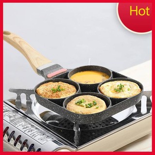 กระทะทอดไข่ 4หลุม กระทะทอดไข่4หลุม  Omelet PAN  Non-Stick ใช้ทอดอเนกประสงค์ -มีพร้อมส่ง-