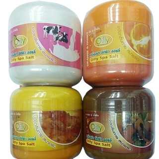 Oilly by Legano spa salt on body from fruit and herbal thai (750กรัม) เกลือสปาขัดผิว ออยลี่ หลายสูตรสามารถเลือกได้