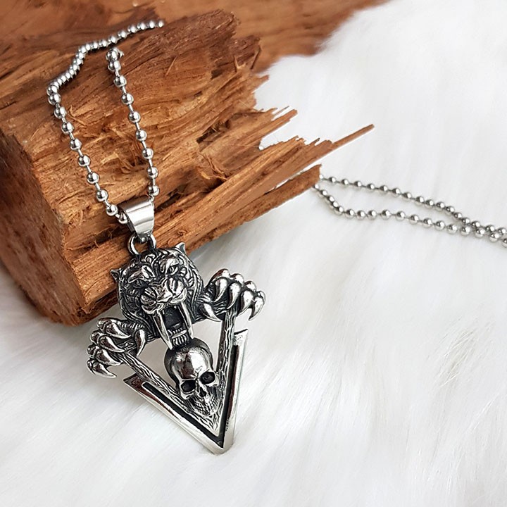 สร้อยคอชายเท่ๆ สร้อยหัวเสือ มซ1581