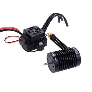 *  มอเตอร์ brushless f 540 - v 2 4300 kv กันน้ํา 60 a esc เซอร์ brushless สําหรับรถยนต์ rc 1:10  *