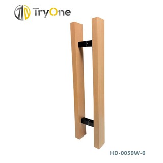 TryOne มือจับประตู 2 ชิ้น (1 คู่) ขนาด 30*60*600 มม. HD-0059W-6