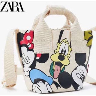 ✅ สินค้าใหม่ พร้อมส่ง! Zara Mickey Mouse Canvas Bag