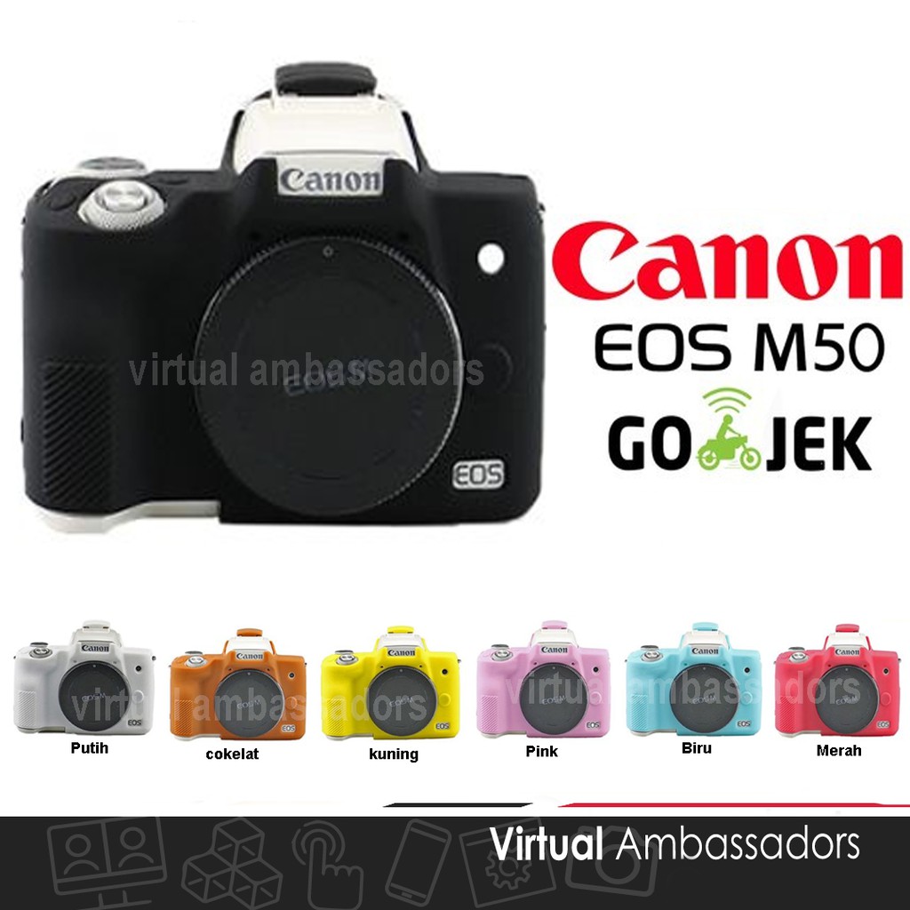 เคสยางซิลิโคนสําหรับ Canon M50 M 50 M-50