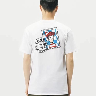 [S-5XL] เสื้อยืดแขนสั้น พิมพ์ลายการ์ตูน WALDO vans vans สไตล์ฮิปฮอป แฟชั่นฤดูร้อน สําหรับผู้ชาย และผู้หญิง