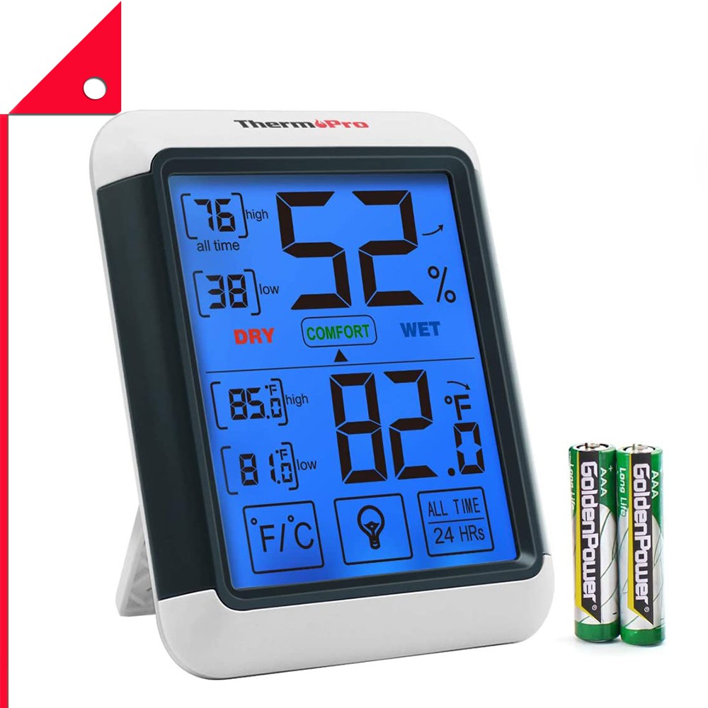 ThermoPro : TMPTP55* เทอร์โมมิเตอร์ Digital Hygrometer Indoor Thermometer