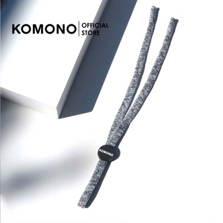 KOMONO Cord Scully Grey สายคล้องแว่นสไตล์สปอร์ต มีที่ปรับระดับ